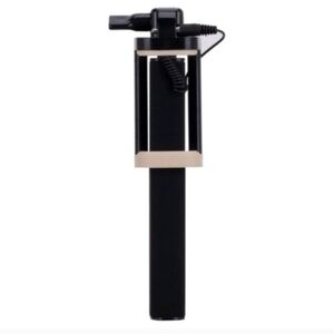 MOMAX Mini Mini Cable Selfie Stick Black New
